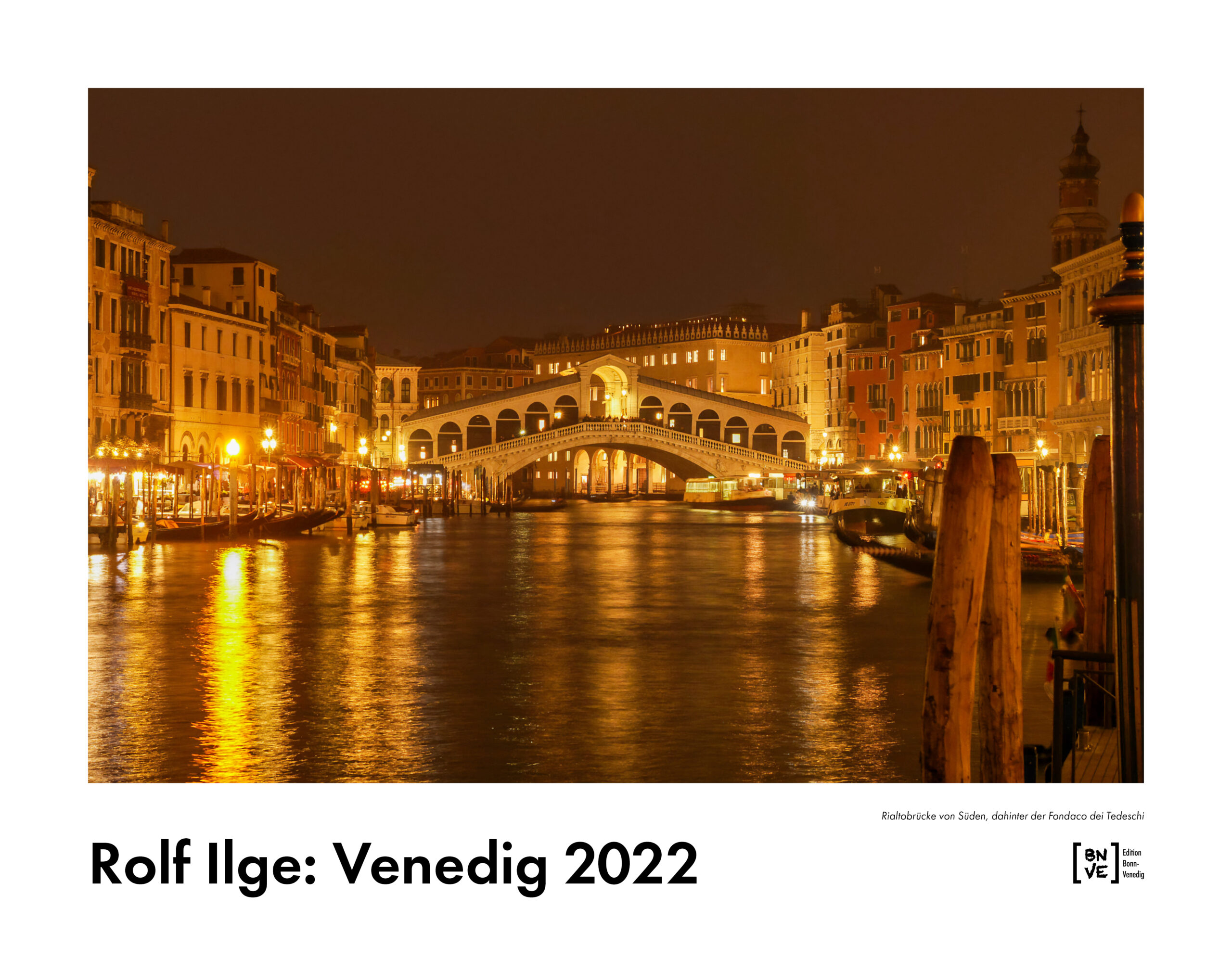 Venedig-Kalender 2022 des Bonner Fotografen Rolf Ilge – Bonner Verlags 